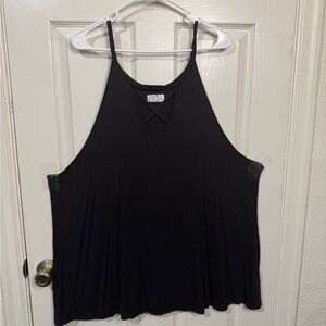 Black Sleeveless Women's Top